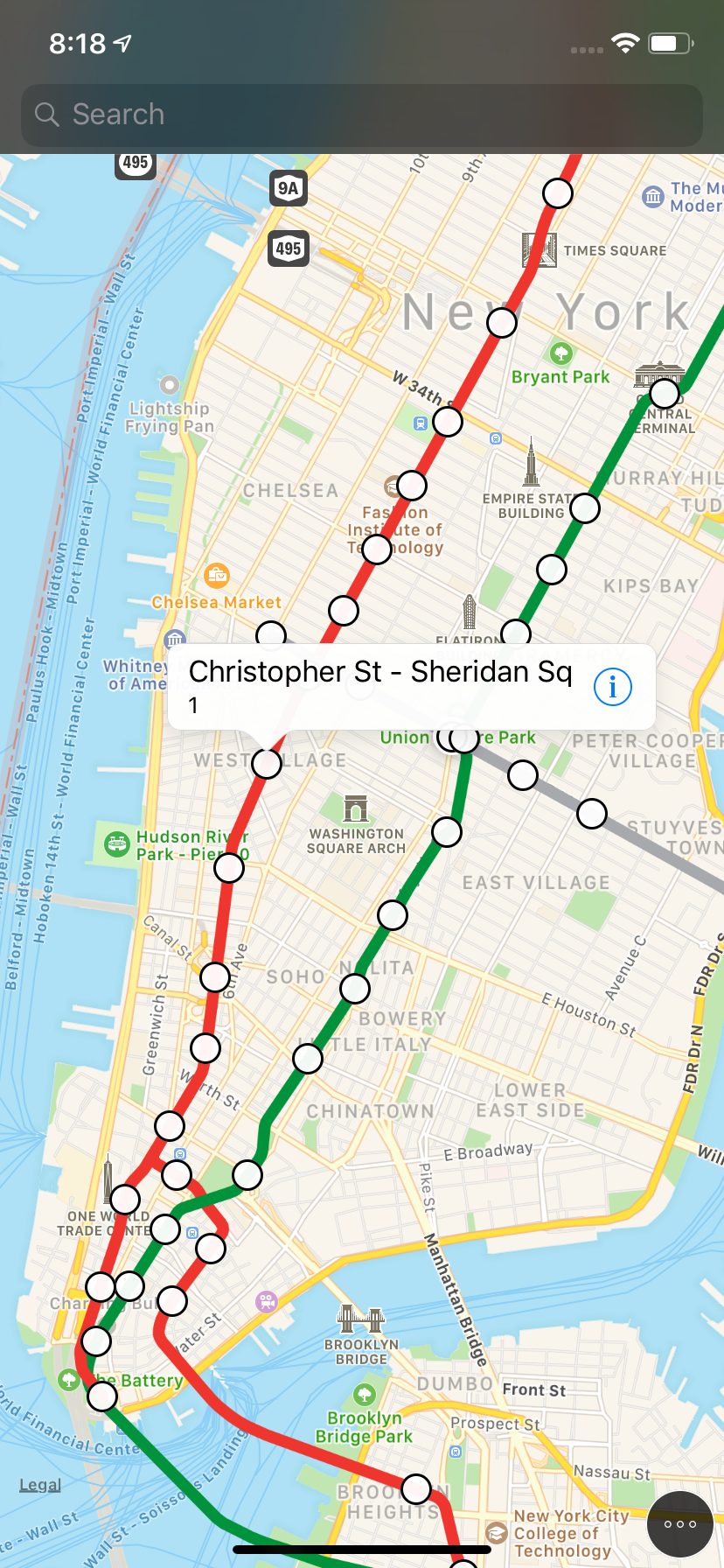 Closing Doors map view